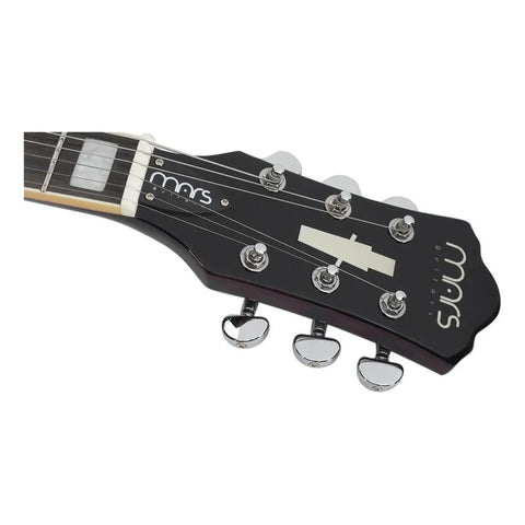 Guitarra Eléctrica Les Paul Mars Lp Standard Purple Ppl Diestro Violeta Oscuro Palo De Rosa