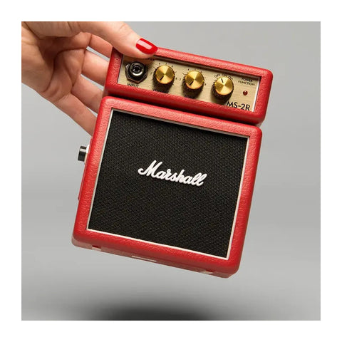 Micro Amplificador De Batería 1w Color Rojo Marshall Ms-2r Rojo