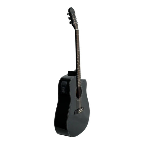 Guitarra Electroacústica La Sevillana Tx-200ceq Blk Negro