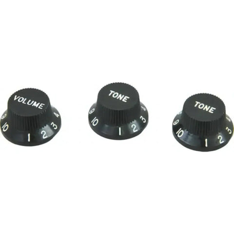 Perillas Negras Dimarzio Dm2111 Para Guitarra Stratocaster Set 3 Unidades Negro