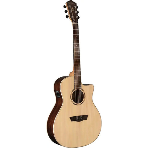 Guitarra Electroacustica Tamaño Orquesta Washburn O20sce Natural Diestro