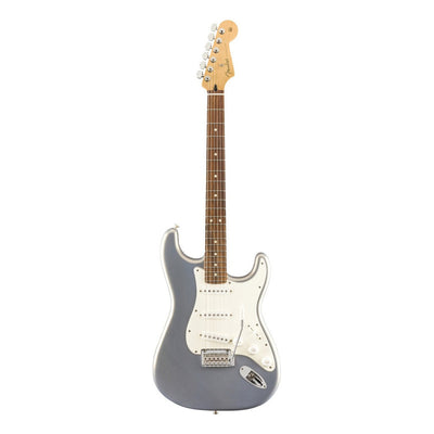 Guitarra Eléctrica Fender Player Stratocaster De Aliso 2010 Silver Brillante Con Diapasón De Granadillo Brasileño