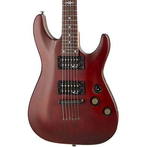 Guitarra Eléctrica Sgr By Schecter C-1 Nogal Satinado Walnut Orientación De La Mano Diestro