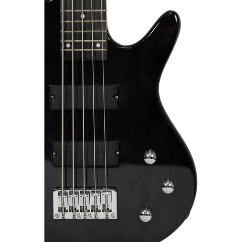 Bajo Mars Eléctrico 5 Cuerdas Pasivo Mod. Eb-5 Black Diestro Negro
