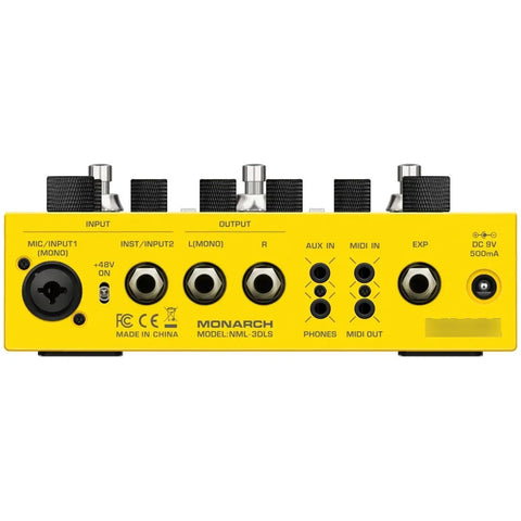 Pedal Looper Nux Dual Loop Stereo De Doble Pista Con 4 Efect Amarillo