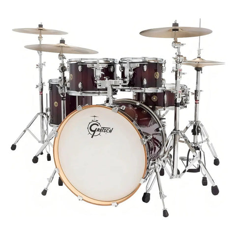 Batería Acústica 5 Gretsch Catalina Maple 22  Cherry Burst Deep Cherry Burst