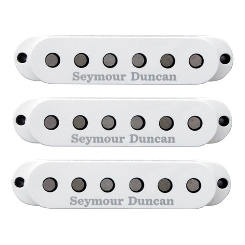 Set Pastillas Singlecoil Seymour Duncan Ssl-3 Hot For Strat Negro
