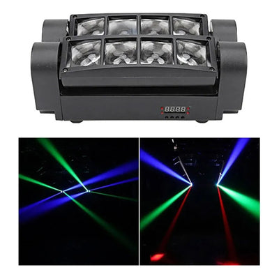 Disco Cabeza Móvil Audio Rítmico Rgbw Megaluz Mini Bar Beam