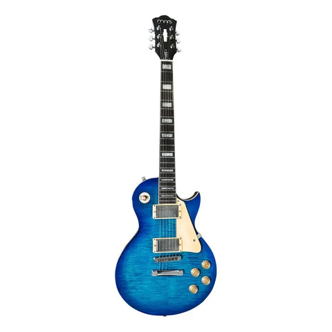 Guitarra Eléctrica Mars Lp Standard-asn De Les Paul Azul Satinado Diestro Palo De Rosa