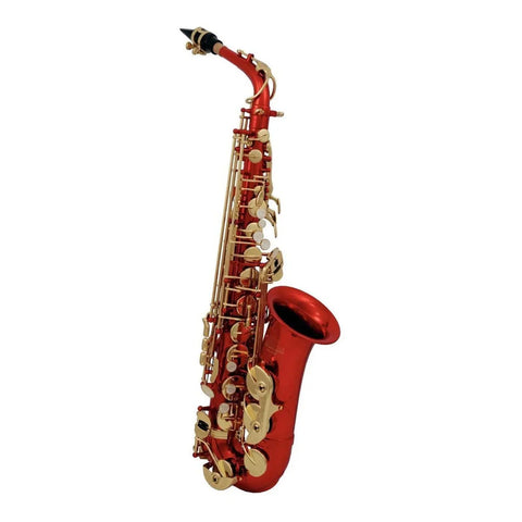 Saxofón Alto Tonalidad Eb Acabado Rojo Roy Benson As-202r Rojo