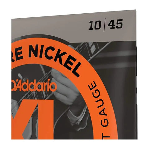 Cuerda E B G D A E Para Guitarra Eléctrica D'addario Xl Pure Nickel Epn110