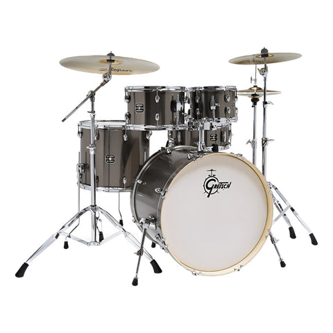 Batería 5 Pzas Gretsch Energy 22 Stands Ge4e825 Gris Gris