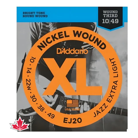 Guitarra D'addario String P. .010 3ª Capa Ej20