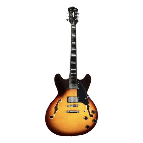 Guitarra Electrica Mars Hollowbody 335 Violin Sunburst Diestro Violin Sunburts