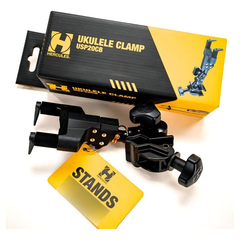 Soporte Hercules Para Ukelele Para Pie De Mic O Atril Usp20 Color Negro