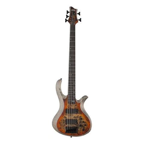Bajo Eléctrico Activo 5 Cuerdas Schecter Riot-5 Inferno Burst Ébano Diestro Barnizado