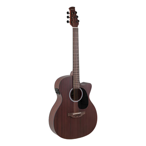 Guitarra Electroacústica Applause Wood Mahogany Aeo-96-m Bordó Diestro