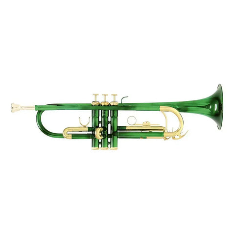 Roy Benson Tr-101e Trompeta Bb Si Bemol Estuche Y Boquilla Verde