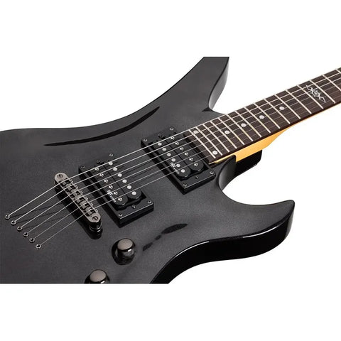 Guitarra Eléctrica Color Negro, Sgr By Schecter Avenger Diestro Metallic Black Palo De Rosa