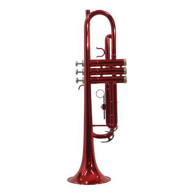 Trompeta Bb Roja Tono Sib Con Estuche Cyruswinds 6418rdcw