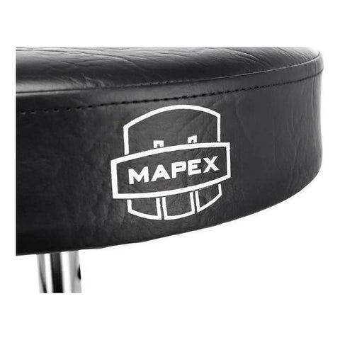 Banco De Batería Mapex T270a Negro Ajustable 3 Patas Cuero Sintético