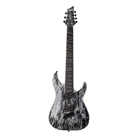 Schecter C-7 Ms Silver Mountain Guitarra Eléctrica 7 Cuerdas Orientación De La Mano Diestro