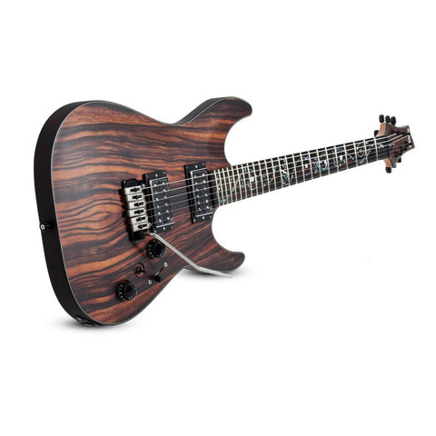 Guitarra Electrica Schecter C-1 Exotic Trem Ebony Diestro Black Cherry Palo De Rosa