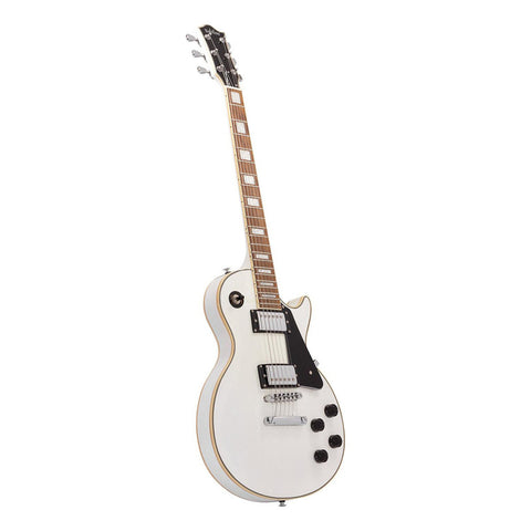 Guitarra Eléctrica Con Case Serie Unique Cosmos Ii-wh Babilo Color Blanco