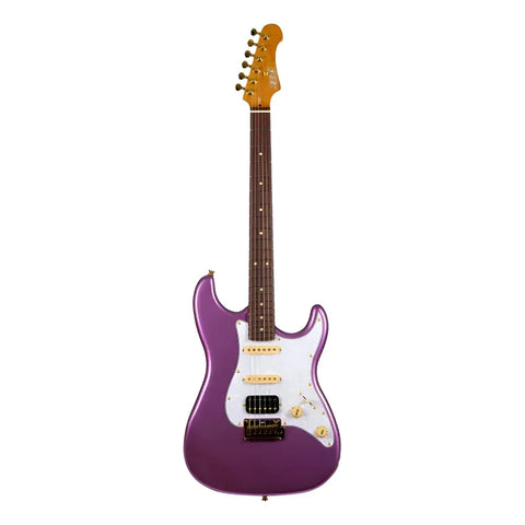 Guitarra Eléctrica Stratocaster Jet Guitars Js-480 Violeta Material Del Diapasón Palisandro Orientación De La Mano Diestro Palo De Rosa