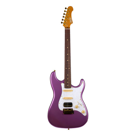 Guitarra Eléctrica Stratocaster Jet Guitars Js-480 Violeta Material Del Diapasón Palisandro Orientación De La Mano Diestro
