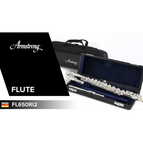 Flauta Transversal Cabezal Recto Y Curvo Armstrong Fl650ri2 Níquel
