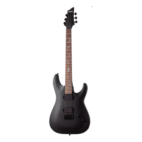 Guitarra Eléctrica Schecter Damien-6 Negro Satinado Diestro Satin Black Rosewood