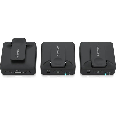 Micrófono De Clip Inalámbrico Behringer Go Cam Wireless Ii Color Negro