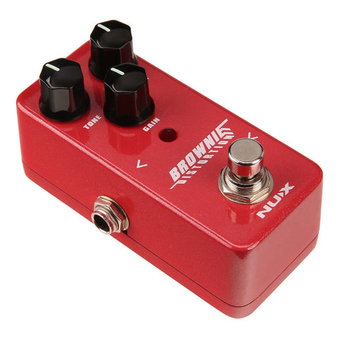 Pedal De Distorsión Nux Nds-2 Brownie Distortion Rojo