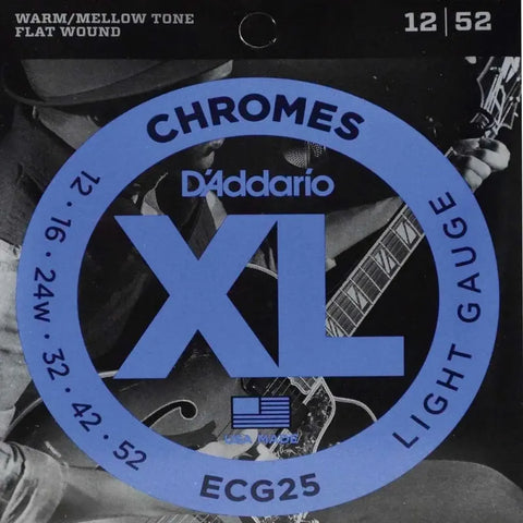 Juego De Cuerdas Para Guitarra 12-52 Daddario Ecg-25