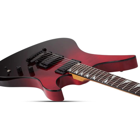 Guitarra Eléctrica Schecter Avenger Standard Blood Burst Diestro Rojo Palo De Rosa