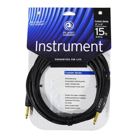 Cable P/instrumento Serie Custom 4,57m Planet Wave Pw-g-15