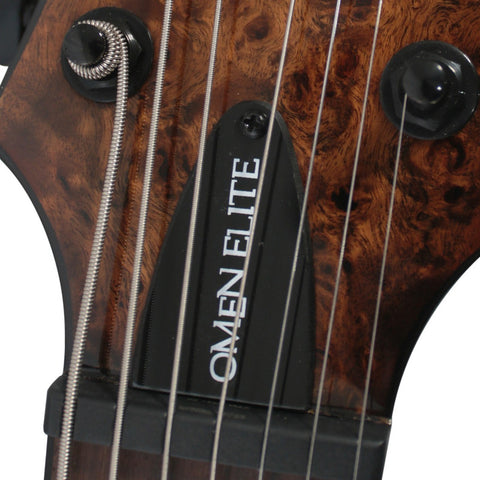 Guitarra Eléctrica 7 Cuerdas Schecter Omen Elite-7 Charcoal Diestro Palo De Rosa