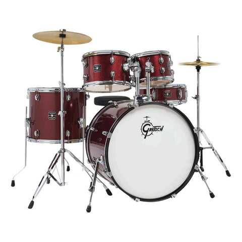 Batería Acústica Completa Gretsch Renegade Ruby Sparkle Brillo Rubí