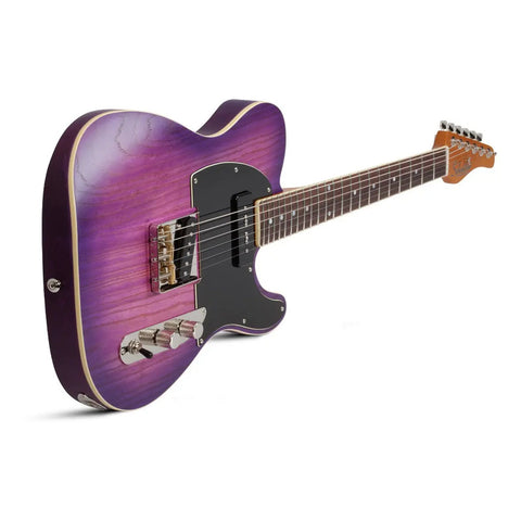 Guitarra Electrica Solida Schecter Pt Special Diestro Purple Burst Pearl