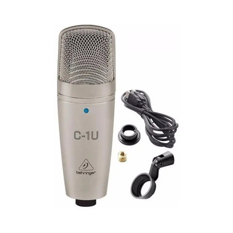 Behringer C-1u Microfono Condensador Usb De Estudio Color Arena Dorado