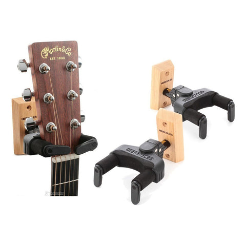 Hercules Gsp38wb Soporte Para Guitarra De Pared Color Negro