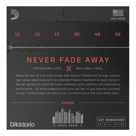Cuerdas Para Guitarra Eléctrica Recubiertas Xte1052 D'addario