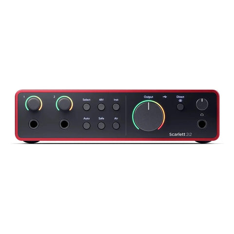 Focusrite Scarlett 2i2 Interfaz De Audio Usb-c 4ª Gen Color Rojo