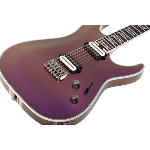 Guitarra Eléctrica Schecter C-1 Sls Hollywood Supernova Diestro Rosa Oscuro Ébano