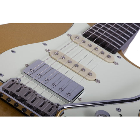 Guitarra Schecter Nick Johnston Trad 10 Anniversary Saffron Diestro Dorado Ébano