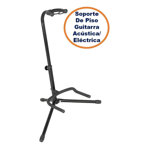 Soporte De Piso Para Guitarra Y Bajo Gator Rok-it En Negro