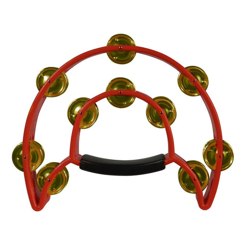 Pandero Forma De Media Luna Color Rojo New Beat 818 Rojo