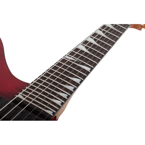 Guitarra Eléctrica Schecter Avenger Standard Blood Burst Diestro Rojo Palo De Rosa