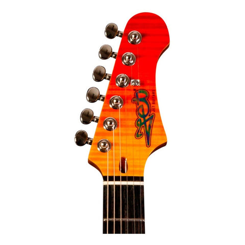 Guitarra Eléctrica De 6 Cuerdas Jet Js600 Rojo Transparente Diestro